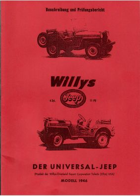 Reparaturanleitung Willys Jeep, Geländewagen, Oldtimer, Klassiker