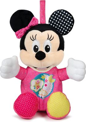 Clementoni 17207 Disney Baby – Minnie Leucht-Plüsch, Kuscheltier für Kleinkinder