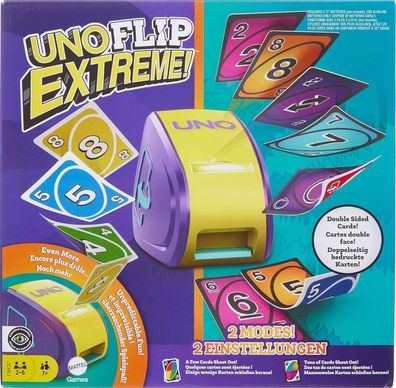 Mattel Games - UNO Flip Extreme Kartenspiel für Kinder, Erwachsene & Familie