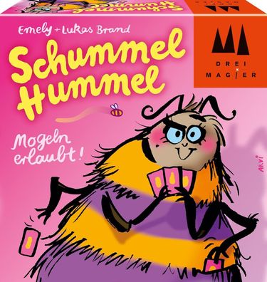 Schmidt Spiele 40881 Schummel Hummel, Drei Magier Kartenspiel, Spiel für Kinder