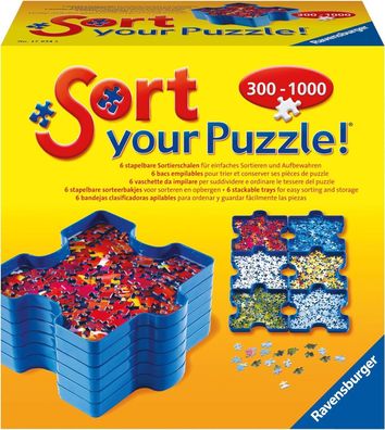 Ravensburger Sort your Puzzle - 6 stapelbare Puzzle-Sortierschalen zum sortieren