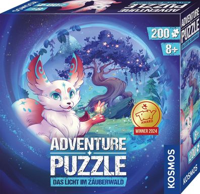 KOSMOS 683597 Adventure Puzzle Das Licht im Zauberwald, 200 Teile, interaktiv