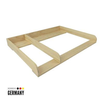 Puckdaddy Wickelaufsatz Pelle 108x11x80 cm Trennfach für IKEA Hemnes Kommoden