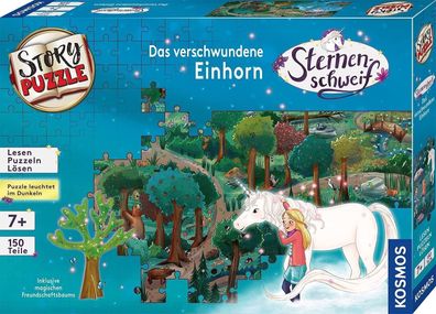 KOSMOS 682279 Story Puzzle Sternenschweif Das verschwundene Einhorn, 150 Teile