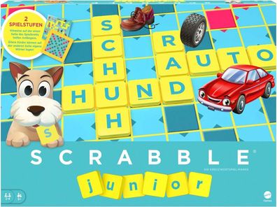 Mattel Games Y9670 - Scrabble Junior Wörterspiel und Kinderspiel, Kinder-Spiel