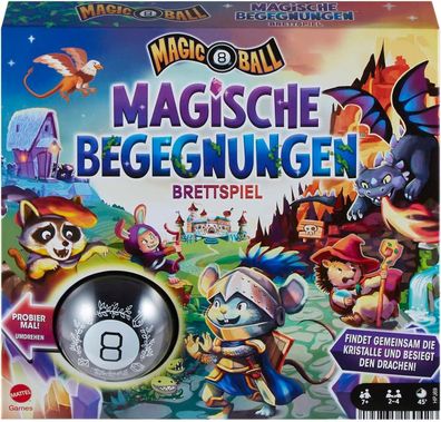 Mattel Games Magic 8 Ball Magische Begegnungen, Kooperatives Brettspiel, Spiel