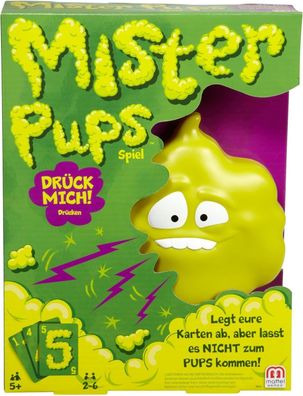 Mattel Games DPX25 - Mister Pups lustiges Kartenspiel und Kinderspiel, Spiel