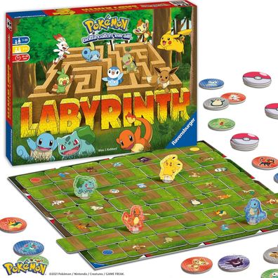 Ravensburger 26949 - Pokémon Labyrinth - Familienspiel für 2-4 Spieler, Pokémon