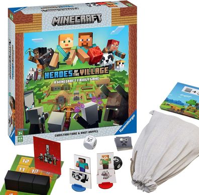 Ravensburger 20914 Minecraft Heroes of the Village Kooperatives Familien-Spiel