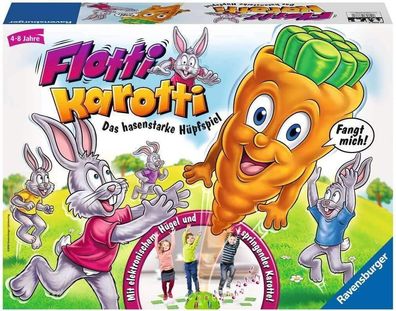 Ravensburger 21200 Flotti Karotti, Bewegungsspiel für Kinder ab 4 Jahren, Spiel