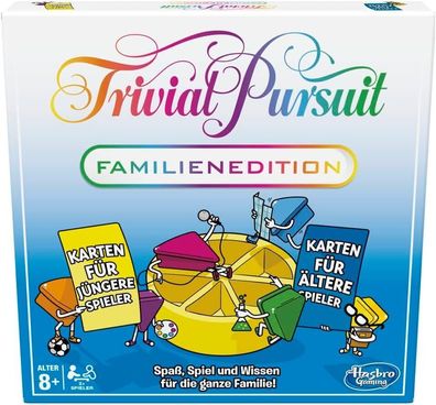 Hasbro Gaming Trivial Pursuit Familien Edition, Quizspiel mit Fragen für Kinder