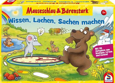 Schmidt Spiele 40653 Mauseschlau & Bärenstark, Wissen, Lachen, Kinder-Spiel