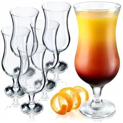 KADAX Cocktailgläser, 460ml Longdrinkgläser aus robustem Glas, 6x460ml