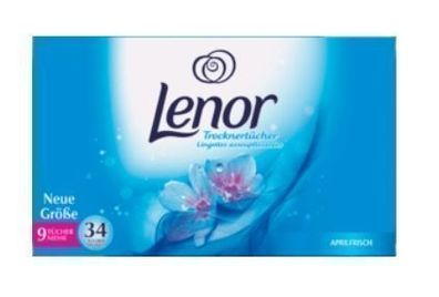 64-Pack Lenor Wäschedufttücher, Frische & Komfort