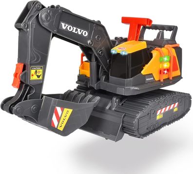 Dickie Toys 203725006 Volvo Spielzeug Bagger mit Gewichtserkennung, für Kinder