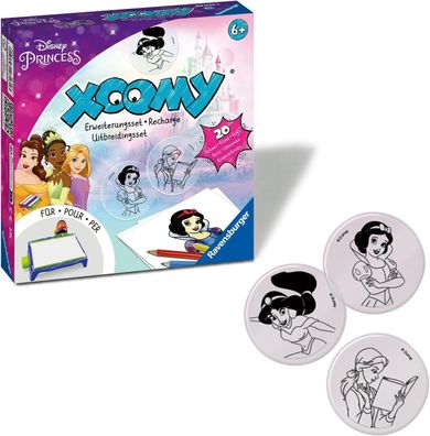 Ravensburger Xoomy Erweiterungsset Disney Princess 23535, 20 neue Motive, Kinder