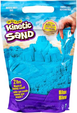 Kinetic Sand Beutel Blau, 907 g - magischer Sand aus Schweden für Kinder