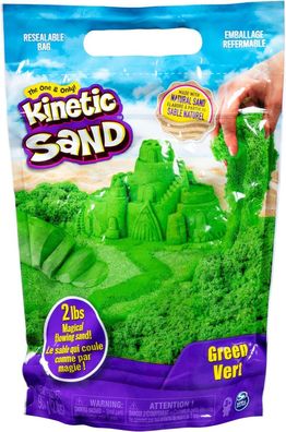 Kinetic Sand 907 g Sand Grün im wiederverschließbaren Beutel - magischer Sand