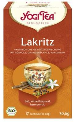 Yogi Tea®, Yogi Tea GmbH 3x Yogi Tea® Lakritz Bio 17x1,8g