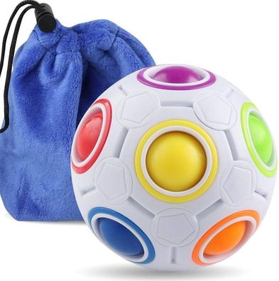 Coogam Magic Regenbogen Ball 3D Würfel Ball Puzzle Fidget Cube Stressabbau