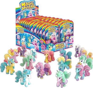 Craze Magic PONYS Komplettes Verkaufsdisplay, 24 Ponys Figuren, Spielzeug Kinder