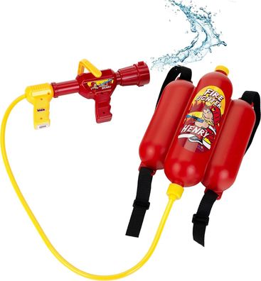 Theo Klein 8932 Feuerwehr-Spritze, Wasserspritzfunktion & 2-Liter-Tank, Kinder