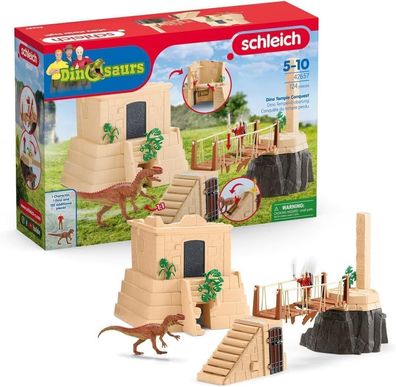 Schleich 42657 Dino Tempel Klein, ab 5 Jahren, Dinosaurs - Spielset, 124 Teile