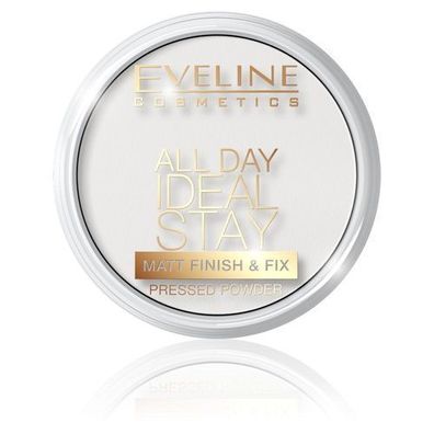 Eveline Cosmetics Matt-Finish Gesichtspuder, 12g - Natürliches Mattfinish