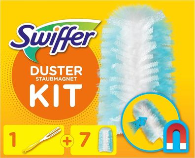 Swiffer Staubmagnet (Handgriff + 7 Tücher) Staubwedel Ideal Gegen Staub