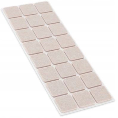 KADAX Filzgleiter zum Bodenschutz, quadratisch, Beige, 28 mm, 1 Stück