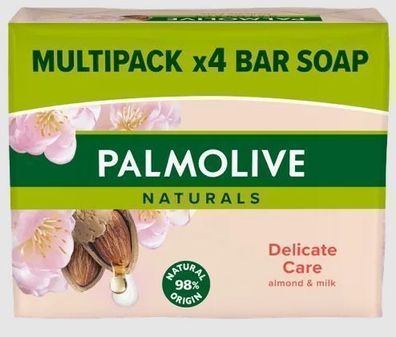 Palmolive, Almond & Milk Seife, 4 x 90g