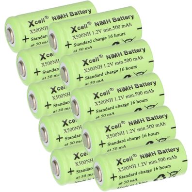 10x Akku Lady N X500NH ersetzt LR1, LR01, 4901, 4001, MX9100, 910A, E90 1,2V NI-MH