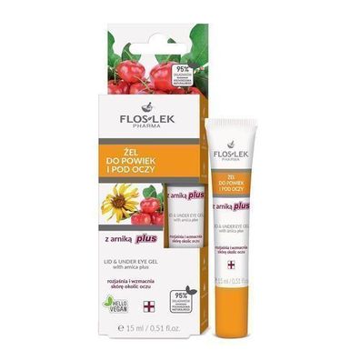 Flos-Lek Augenlid- und Augengel mit Arnika Plus, 15 ml