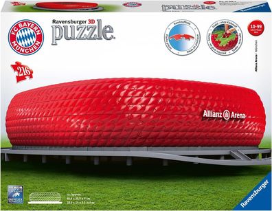 Ravensburger 3D Puzzle Allianz Arena 12526 - Bayern München Fanartikel - Stadion