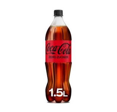 Coca Cola Zero Zucker Pure Coke Erfrischung je 1,5L 