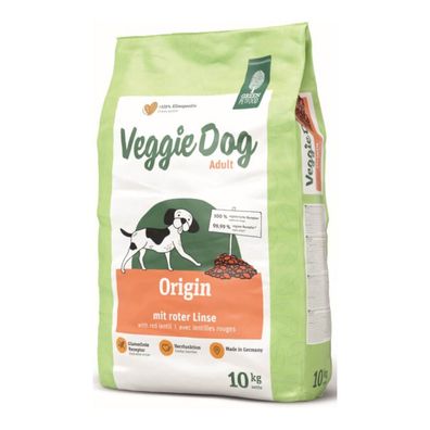 VeggieDog vegetarisches Hunde Trockenfutter Hundefutter Origin 10kg, glutenfrei