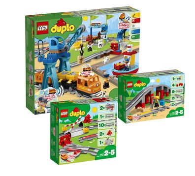 Lego® Duplo 10875 Mega-Güterzug mit 10872 und 10882 - neu, ovp