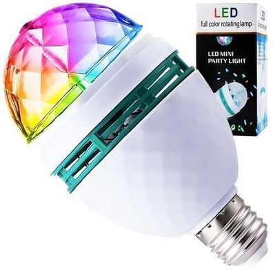 LED Partyleuchte Disco-Kugel Partylicht 3 Color LED RGB Disco-Lichteffekt Retoo