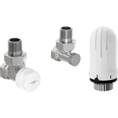 Mexen G03 Winkel Thermostat-Set Nickel