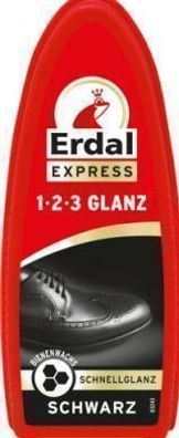 Erdal Express Schuhcreme Schwarz - Intensive Pflege, 75 ml