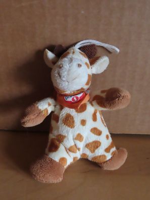 Werbeartikel Giraffe mit Schlaufe unbespielt Dr. Oetker ca.11cm H