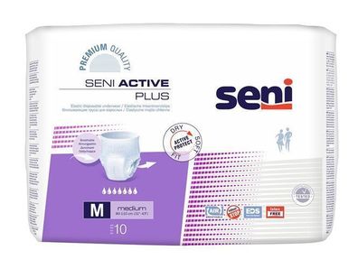 Seni Active Plus Inkontinenzhosen M 10 Stück