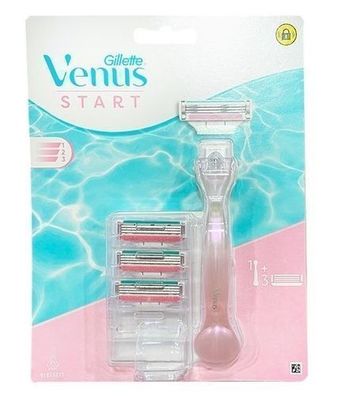 Gillette Venus Start Rasierer mit 3 Ersatzklingen