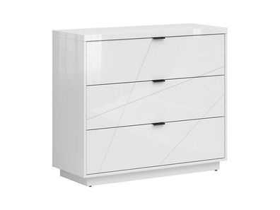 Kommode Forn Sideboard Schubladenschrank 42,5 x 106 x 93 , Weiss