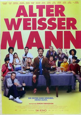 Alter weißer Mann - Original Kinoplakat A1 - Jan Josef Liefers Nadja Uhl - Filmposter