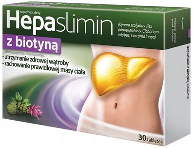 Hepaslimin Mit Biotin Leber Komplex Normalen Funktion Gesundheit Cholin 30 Tabl