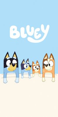 Bluey Duschtuch Strandtuch Badetuch 70 x 140 cm