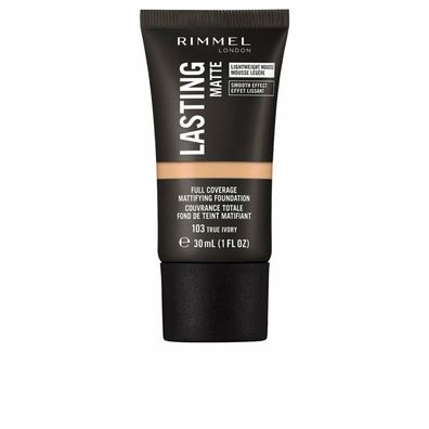 Rimmel London Lasting Matte Foundation 103 True Ivory 30ml