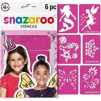 Snazaroo Gesichtsmalschablonen Rosa