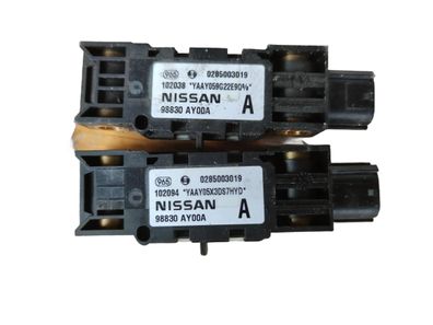 2x Querbeschleunigungsgeber Crashsensor 98830AY00A Micra K12 Original Nissan